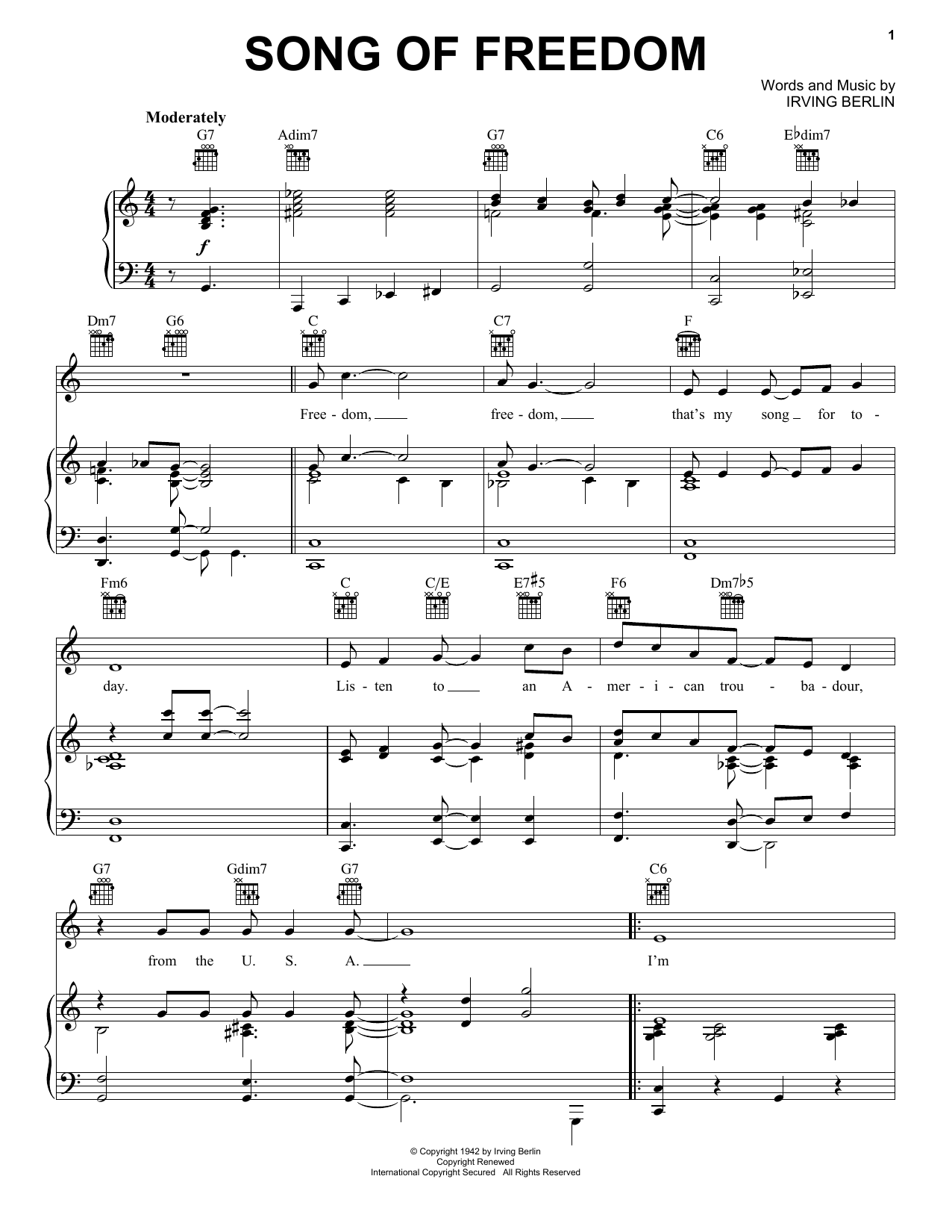 Produktbild zu: Song Of Freedom