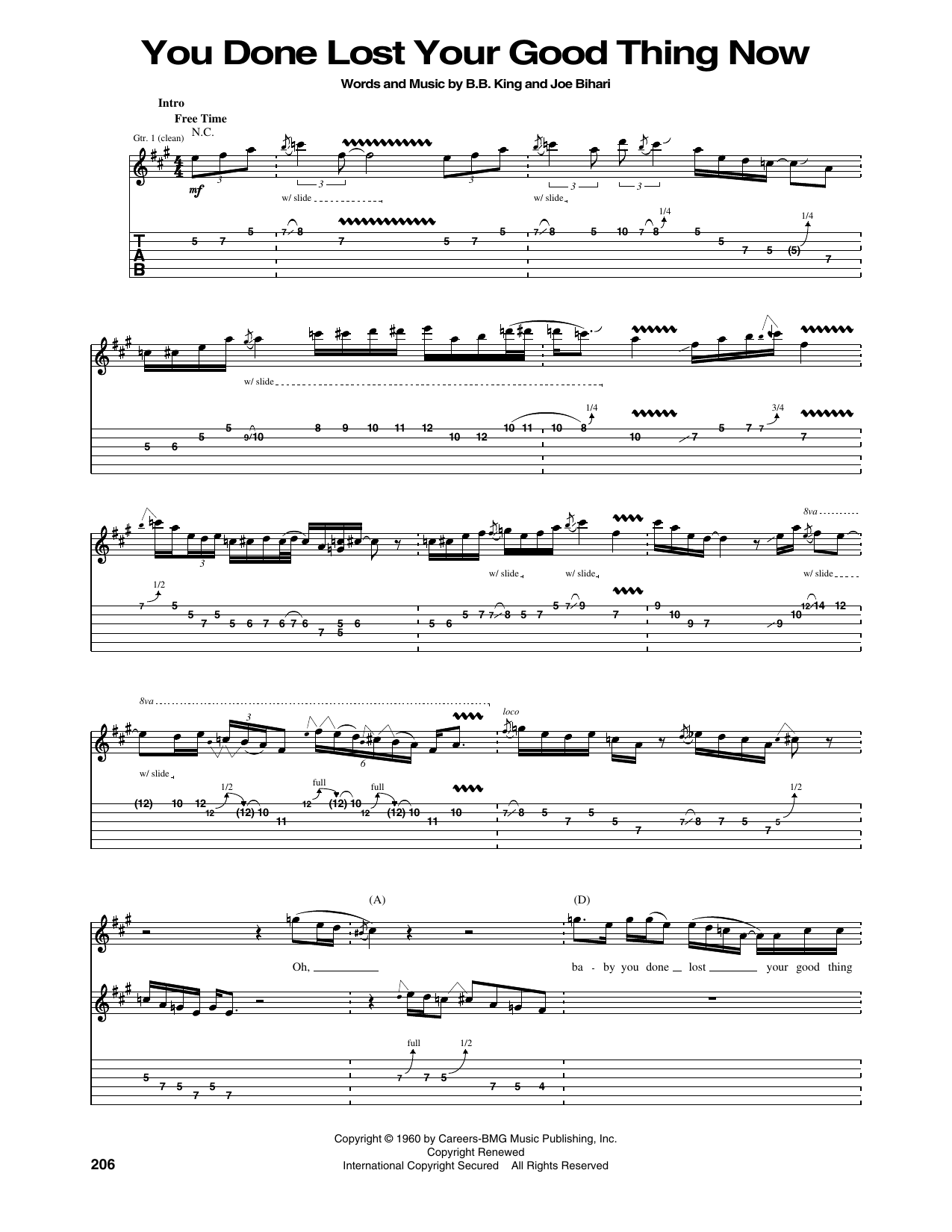 Product gallery: Page 1 of 1 You Done Lost Your Good Thing Now, B.B. King