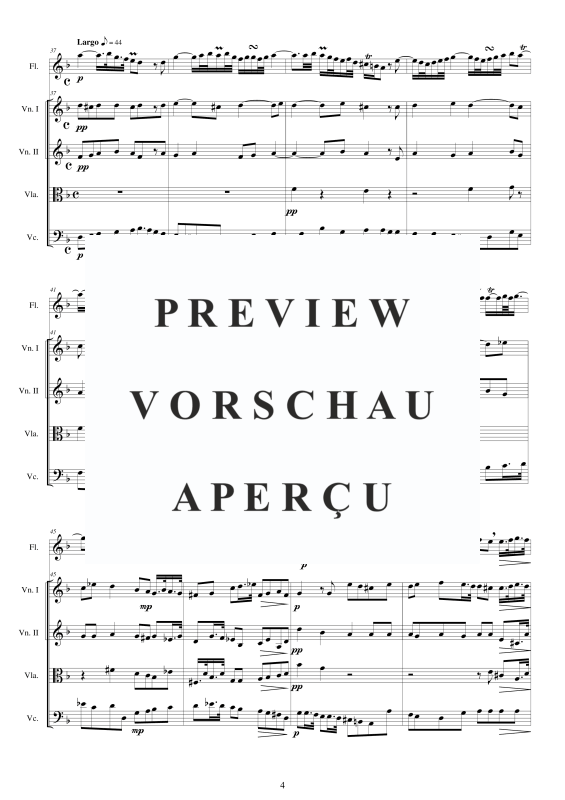 Produktgalerie: Seite 5 von 11 Concerto No.2 to 5 in F major Op.5, , Querflöte Solo und Streicher Ensemble
