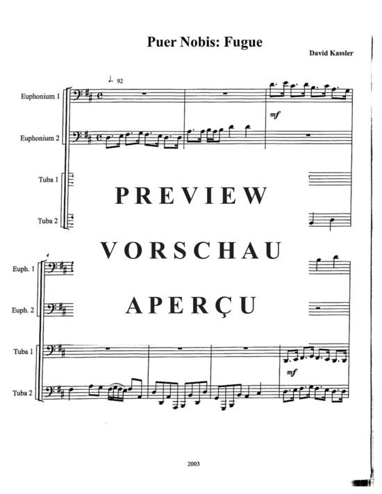 gallery: Chorale Prelude and Fugue on Puer Nobis , , (Tuba Quartett EETT)
