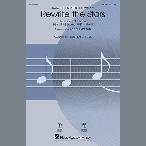 Product picture to: Rewrite The Stars (arr. Roger Emerson)