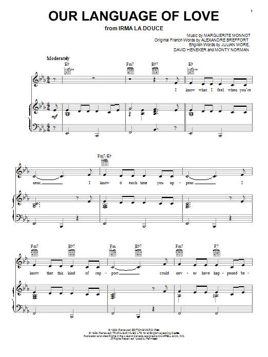 Produktbild zu: Our Language Of Love