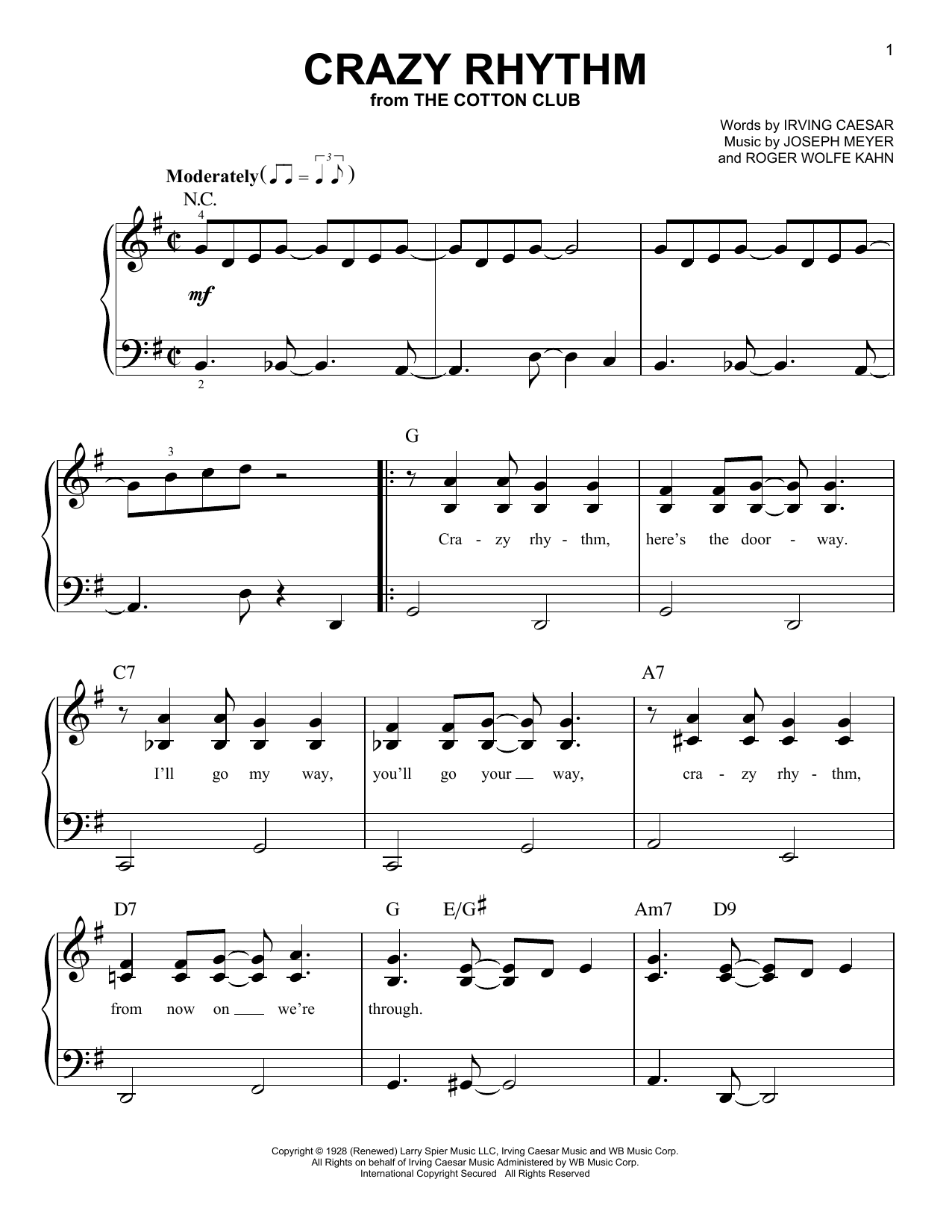 Product gallery: Page 1 of 1 Crazy Rhythm, Joseph Meyer