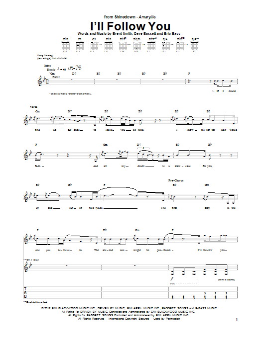 Produktgalerie: Seite 1 von 1 I'll Follow You, Shinedown, Gitarre