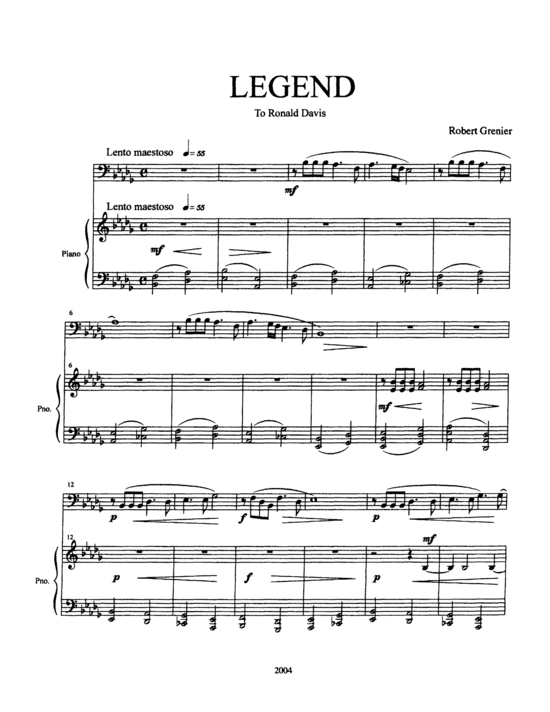 Produktbild zu: Legend Robert Grenier