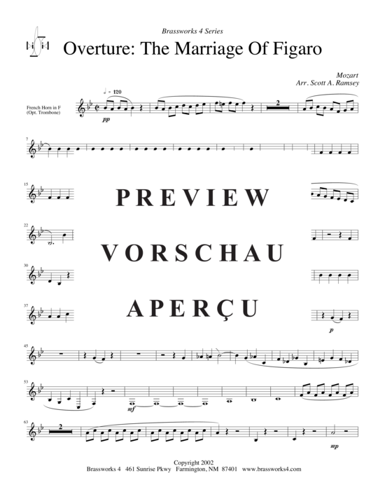 Produktgalerie: Seite 6 von 15 Ouvertüre, , (2xTrompete in B, Horn in F, Posaune)