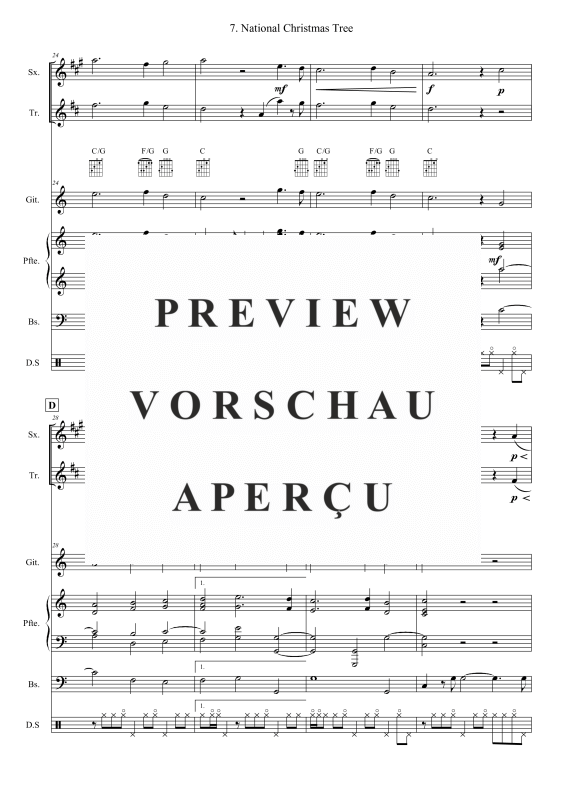 Produktgalerie: Seite 5 von 11 National Christmas Tree, , (Combo Band (und 2 Bläser(