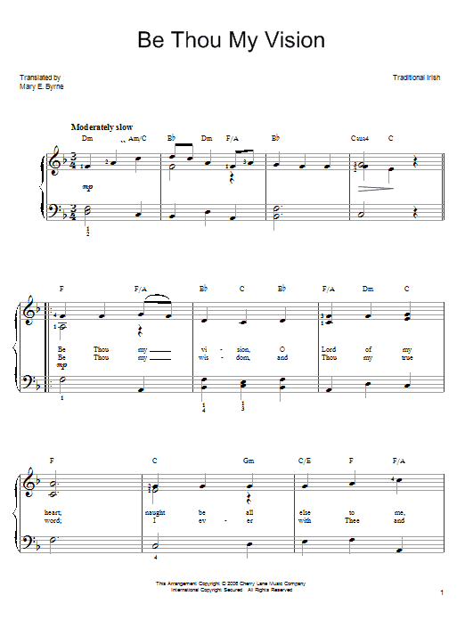 Product gallery: Page 1 of 1 Be Thou My Vision, Mary E. Byrne