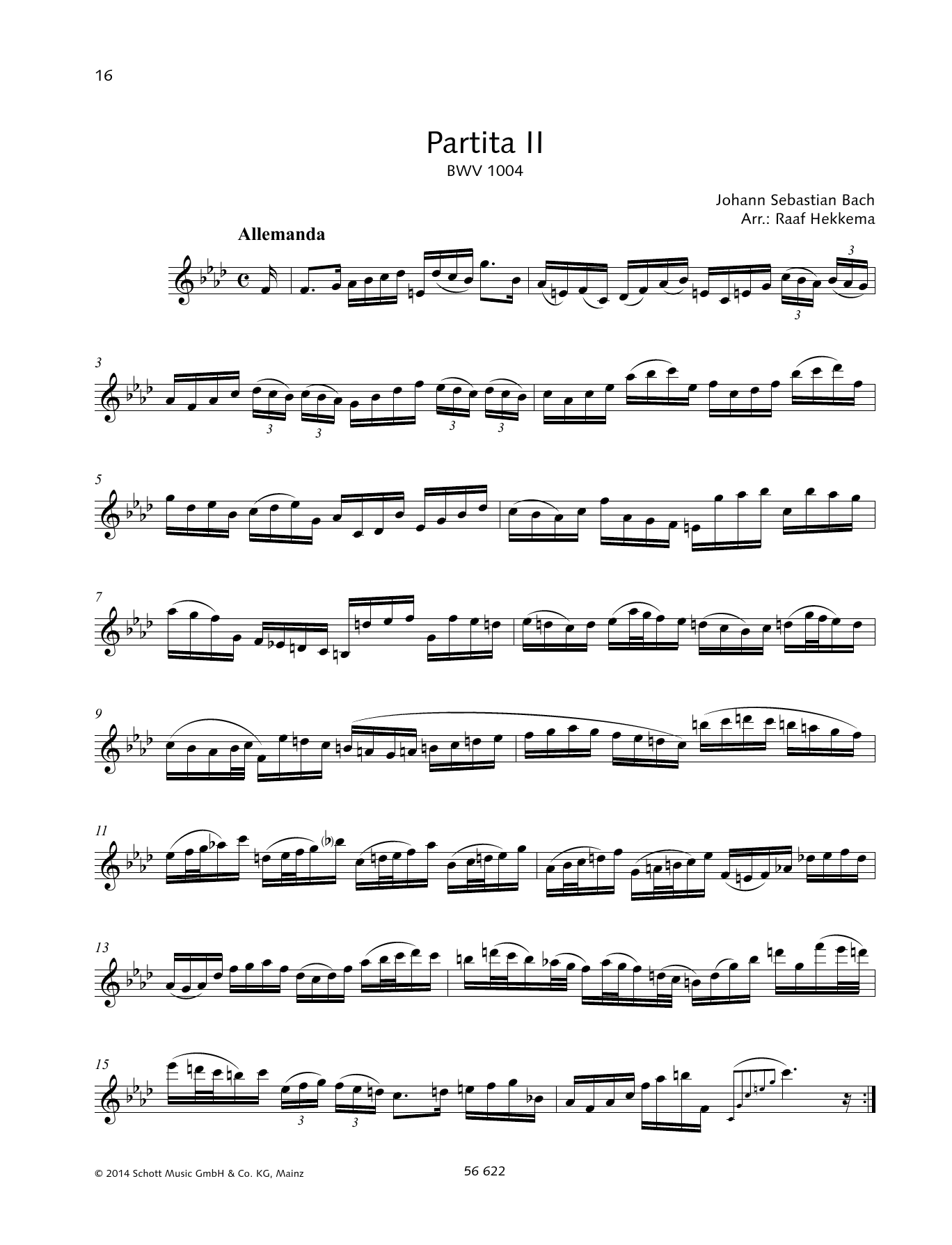 Produktgalerie: Seite 1 von 1 Partita II, Johann Sebastian Bach