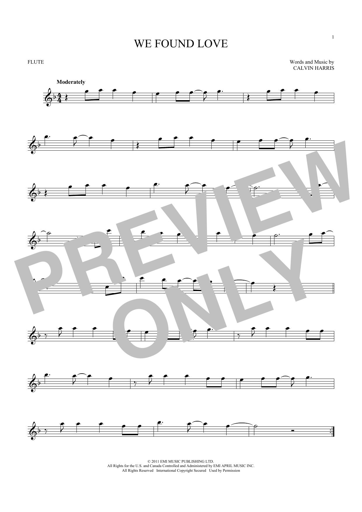 Product gallery: Page 1 of 1 We Found Love, Rihanna featuring Calvin Harris
