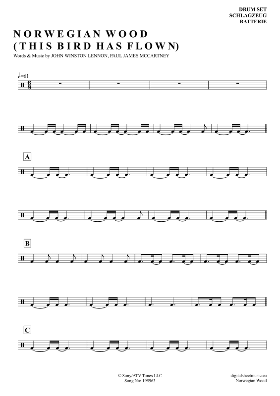 gallery: Norwegian Wood, Beatles, The, (Drums)