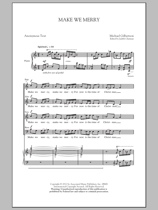 Product gallery: Page 1 of 1 Make We Merry, Michael Gilbertson