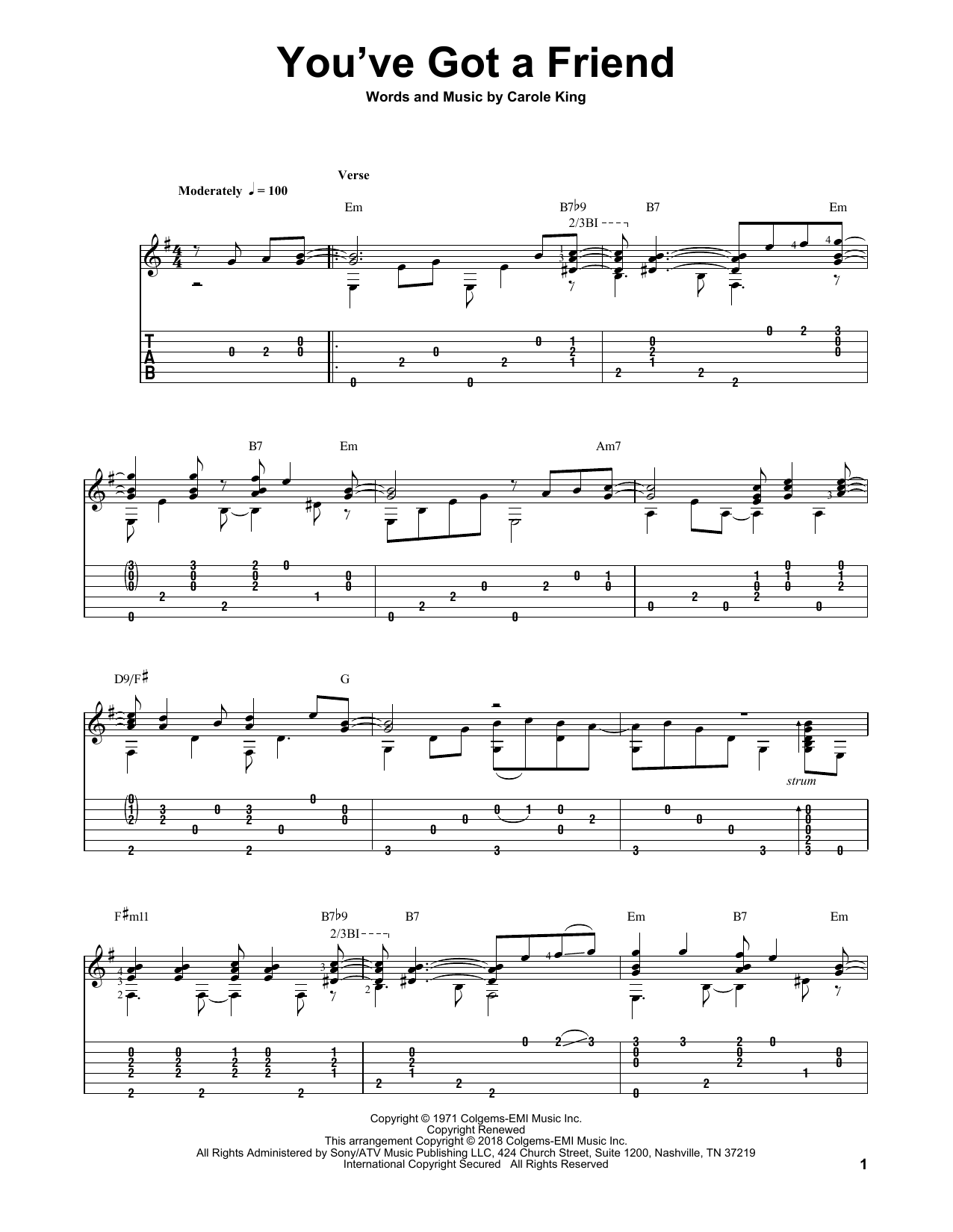 Produktgalerie: Seite 1 von 1 You've Got A Friend, James Taylor, Gitarre
