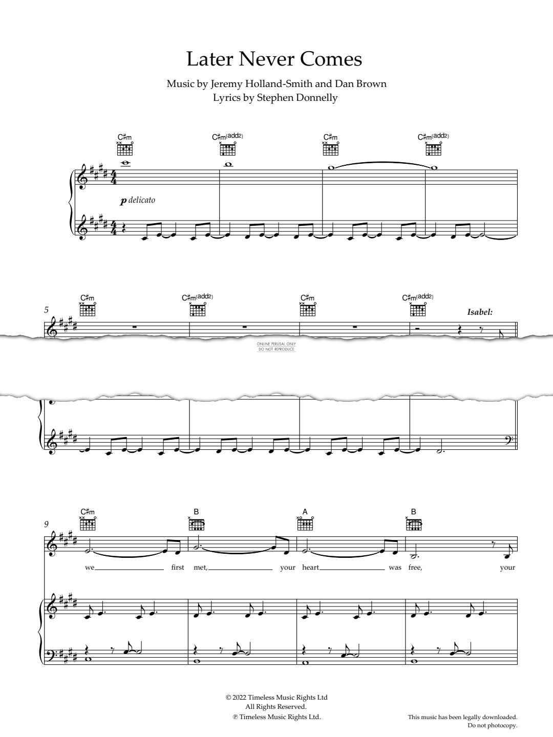 Produktgalerie: Seite 1 von 1 Later Never Comes, Luke Evans, Gesang, Gitarre, Klavier