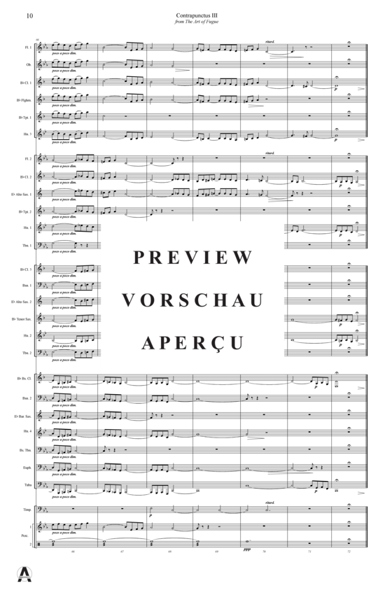 Produktgalerie: Seite 13 von 13 Contrapunctus 3 aus Kunst der Fuge , , (Concert Band)