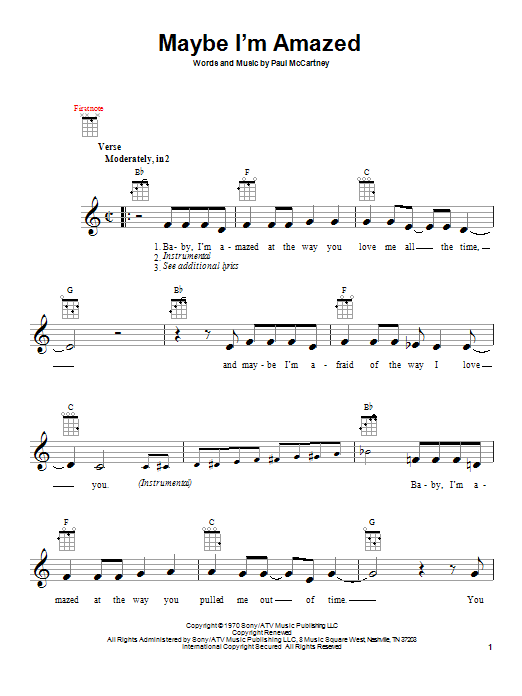 Product gallery: Page 1 of 1 Maybe I'm Amazed, Paul McCartney