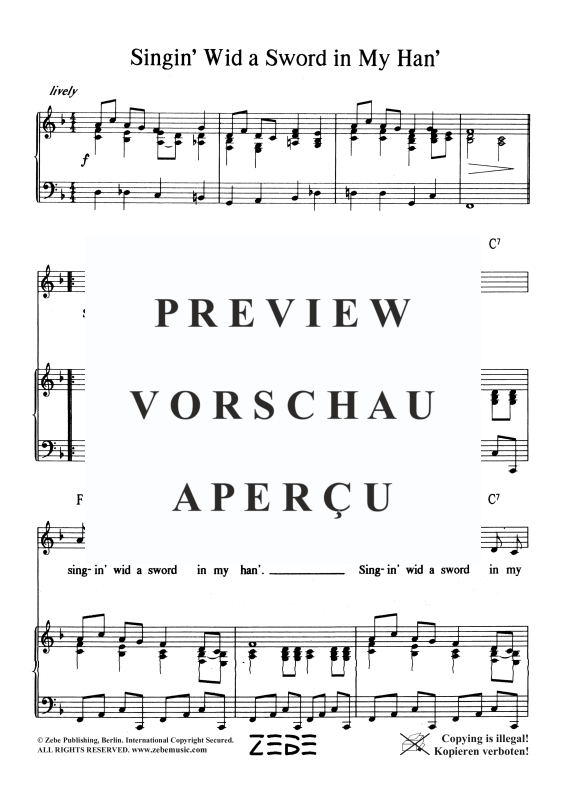 gallery: Singing With a Sword in My Hand, , Gesang und Klavier