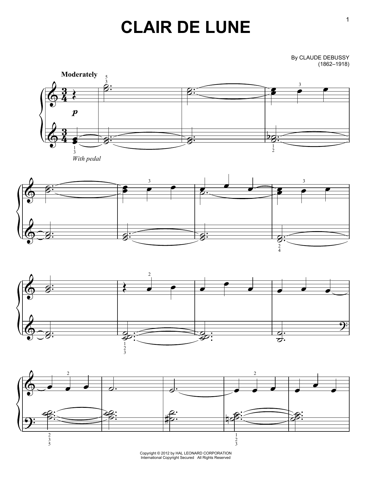 Produktbild zu: Clair de Lune