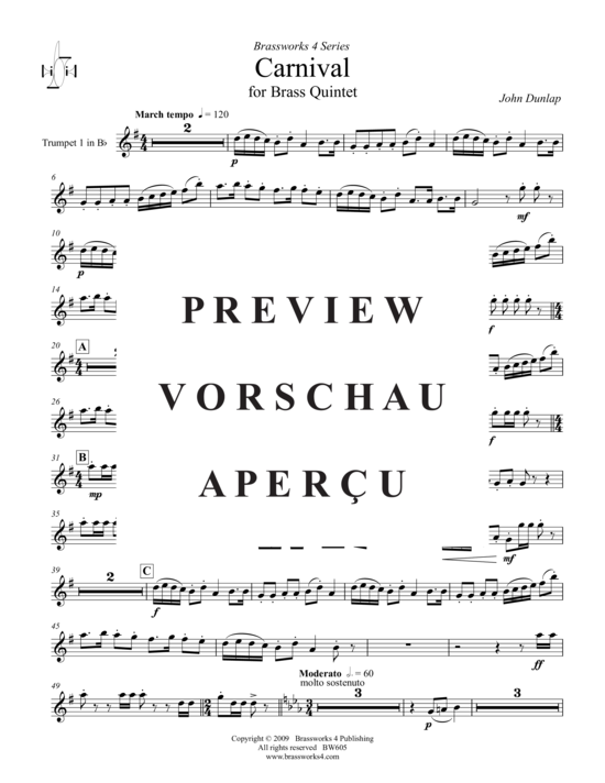 Produktgalerie: Seite 12 von 21 Carnival , , (Blechbläserquintett + Alternativ-St.)