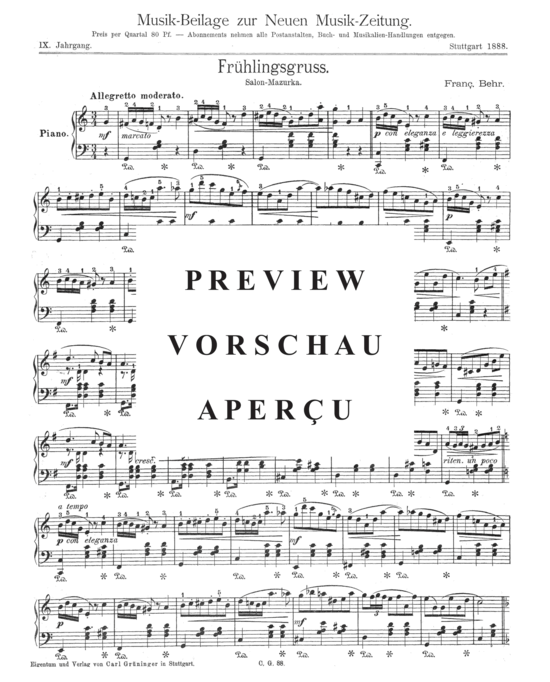 Product gallery: Page 2 of 3 Frühlingsgruss , , Piano Solo