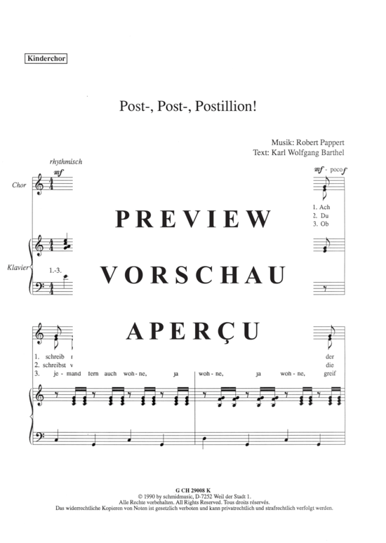Product gallery: Page 3 of 6 Post-Post Postillion , , (female choir 2 voices + piano)
