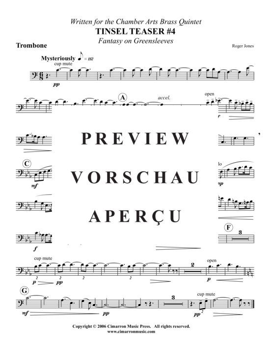 Produktgalerie: Seite 6 von 9 Tinsel Teaser 4 , , (Blechbläserquintett)