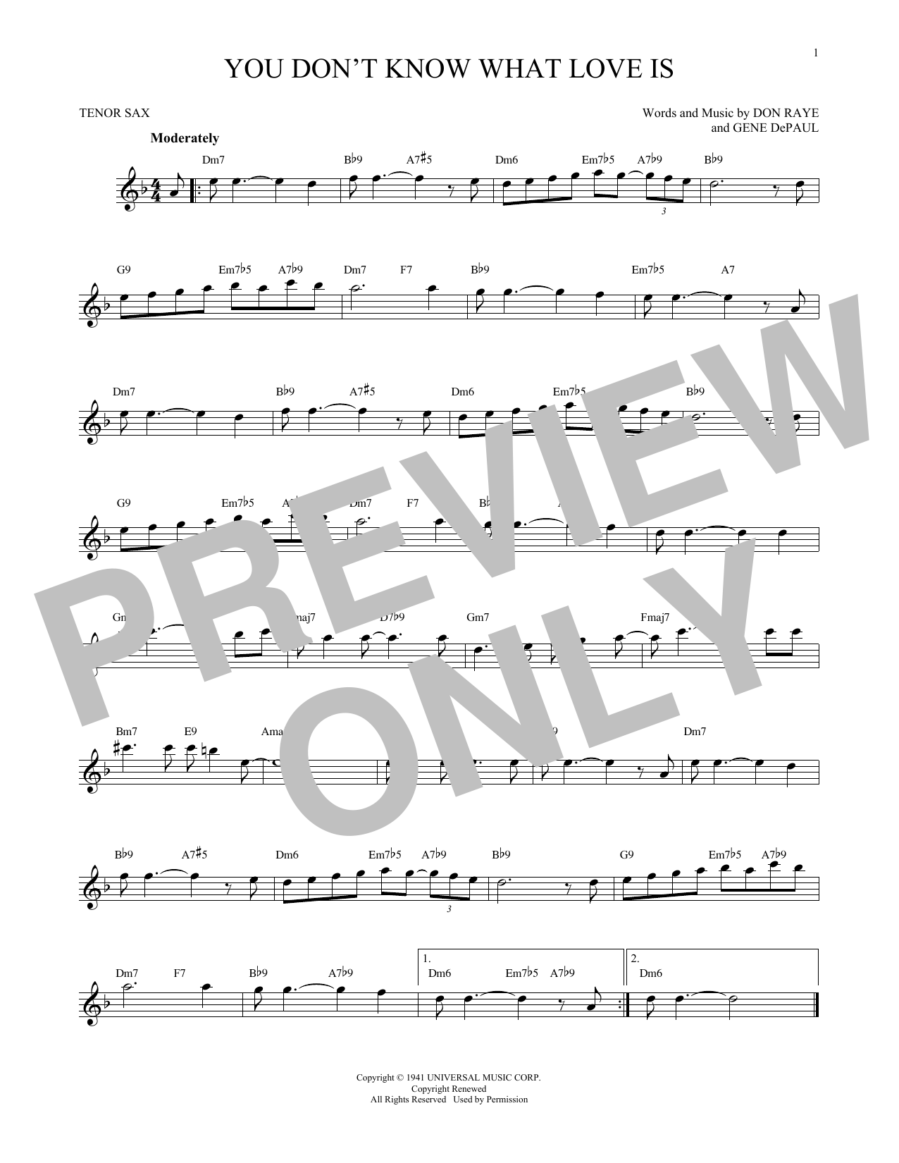 Product gallery: Page 1 of 1 You Don't Know What Love Is, Carol Bruce