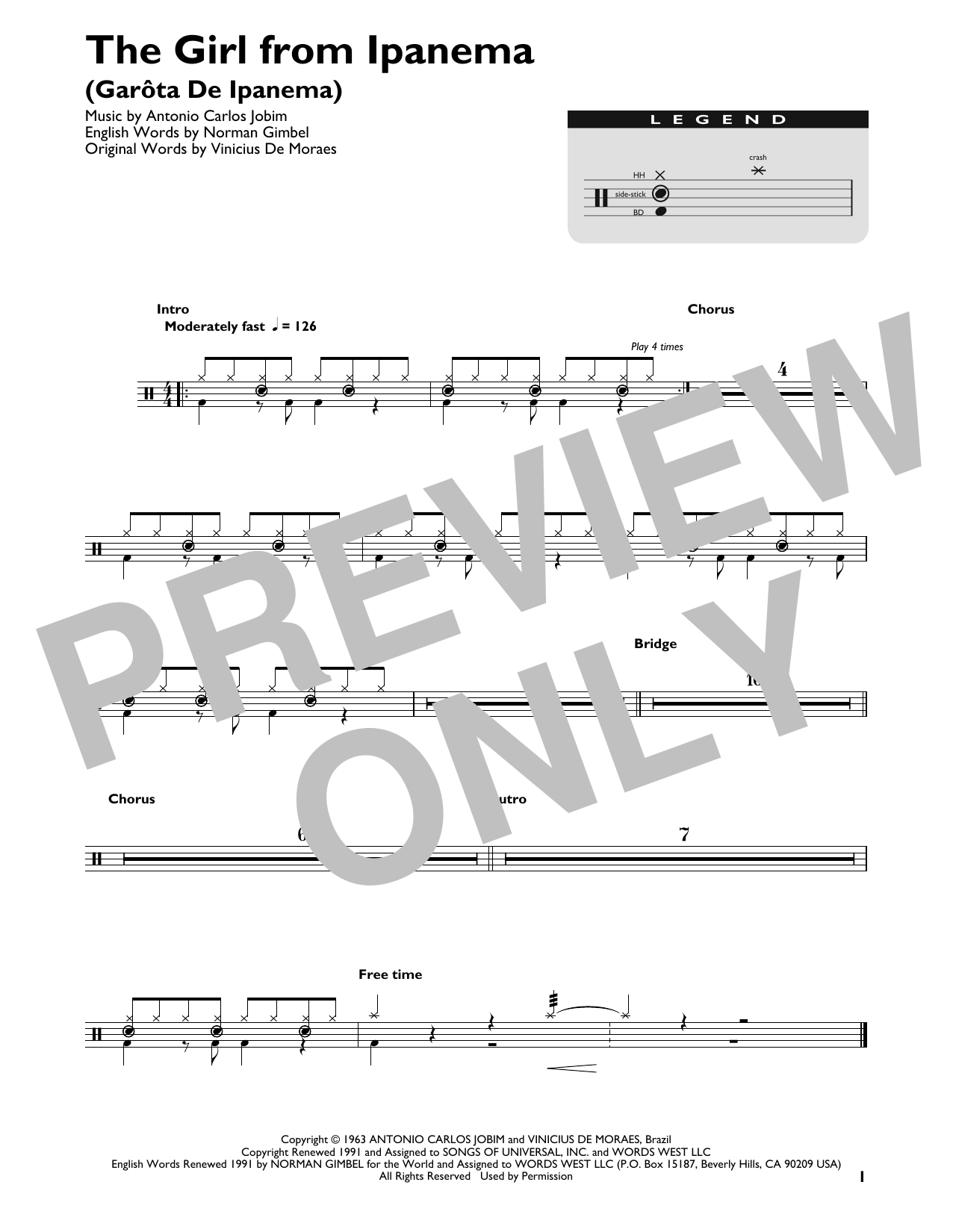 Product gallery: Page 1 of 1 The Girl From Ipanema (Garota De Ipanema), Antonio Carlos Jobim