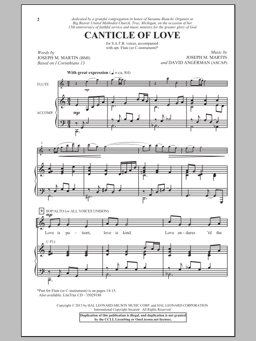 Product picture to: Canticle Of Love