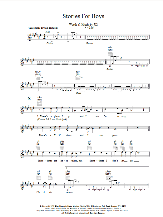 Produktgalerie: Seite 1 von 1 Stories For Boys, U2, Melodieinstrument