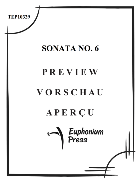 Produktgalerie: Seite 2 von 14 Sonata No. 6 , , (Tuba + Klavier)