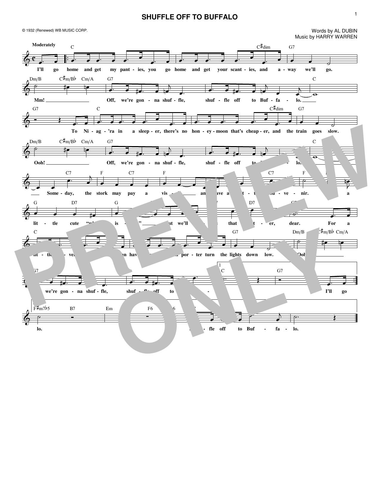 Product gallery: Page 1 of 1 Shuffle Off To Buffalo,