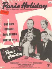 cover: Paris Holiday, Bob Hope
