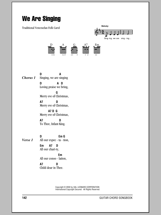 Product gallery: Page 1 of 1 We Are Singing, Traditional
