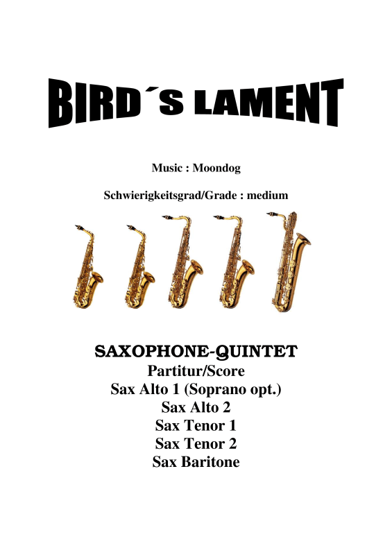 Produktbild zu: Birds Lament