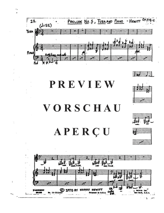 Produktgalerie: Seite 14 von 21 12 Preludes , , (Tuba + Klavier)