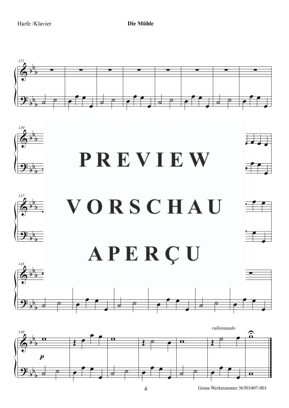 gallery: Die Mühle, , (Trio for 2x alto flute / transverse flute / violin and hook or pedal harp / piano)