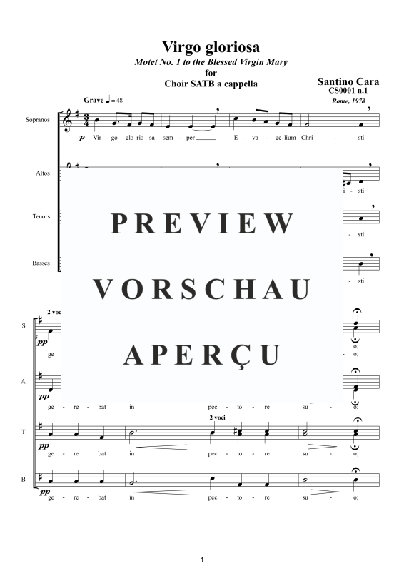 Produktgalerie: Seite 2 von 8 Virgo gloriosa - Motette, , Gemischter Chor a capella
