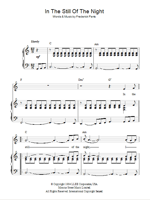 Product picture to:  In The Still Of The Night - The Five Satins