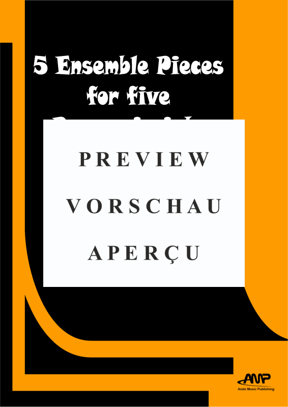 Produktgalerie: Seite 2 von 11 5 Ensemble Pieces for five Percussionists, , Percussion Ensemble Quintet