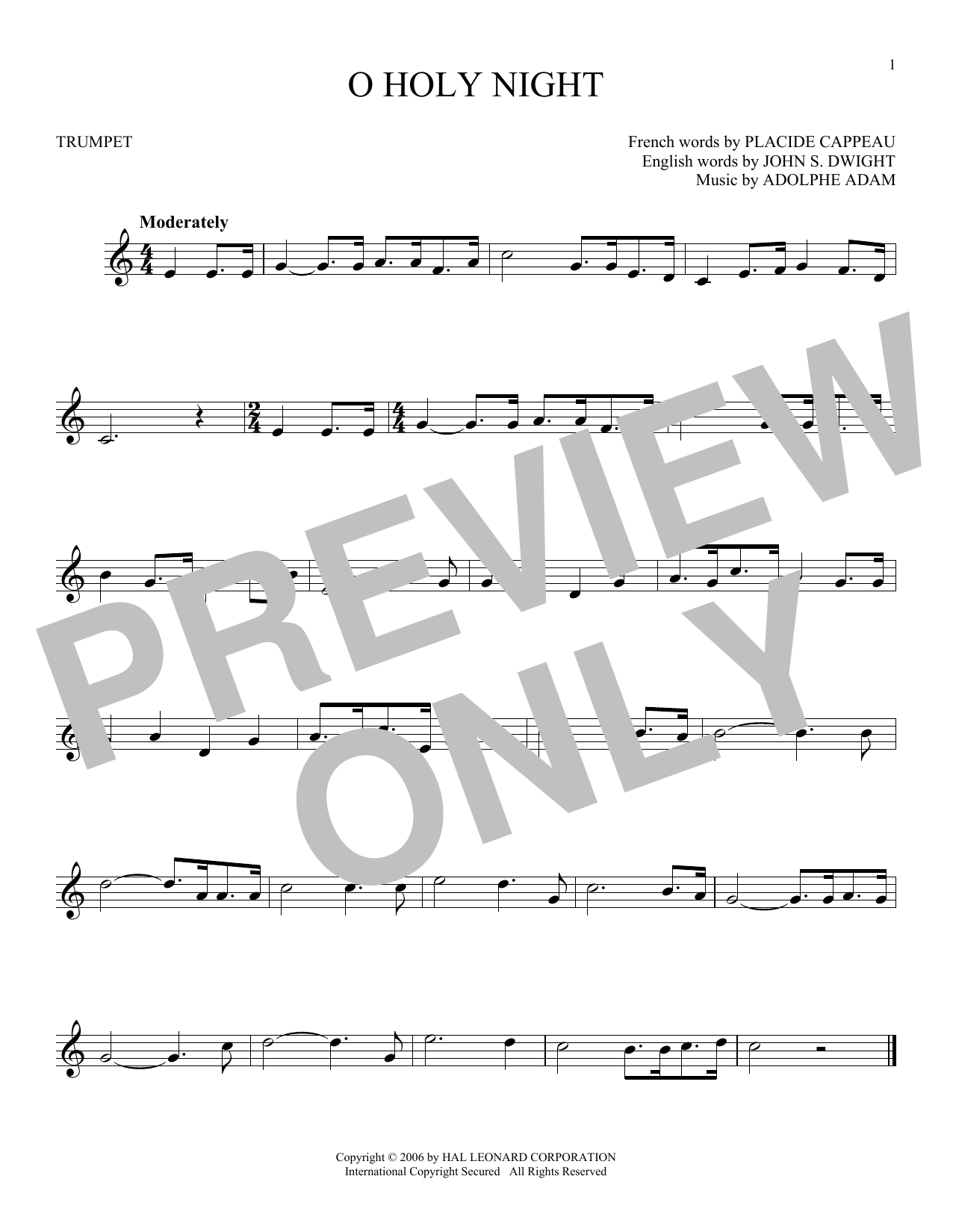 Produktgalerie: Seite 1 von 1 O Holy Night, Adolphe Adam, Trompete