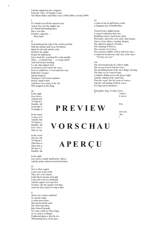 Product gallery: Page 3 of 21 Spaces of Night , , (mezzo soprano, organ + string orchestra)