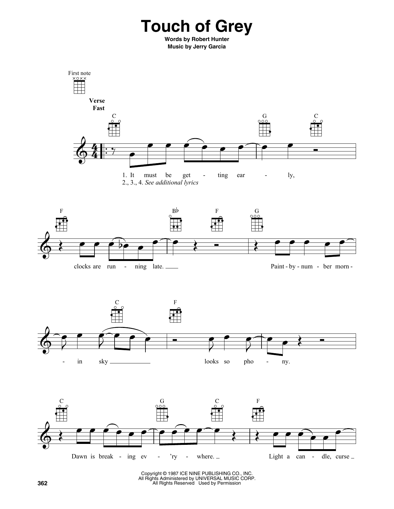 Produktgalerie: Seite 1 von 1 Touch Of Grey, Grateful Dead, Ukulele