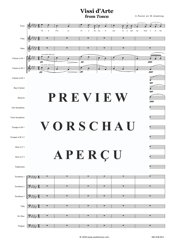Produktgalerie: Seite 4 von 11 Vissi d'arte, , Sopran Solo und Concert Band