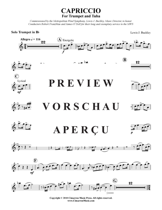 Product gallery: Page 21 of 21 Capriccio , , (trumpet, tuba + piano)