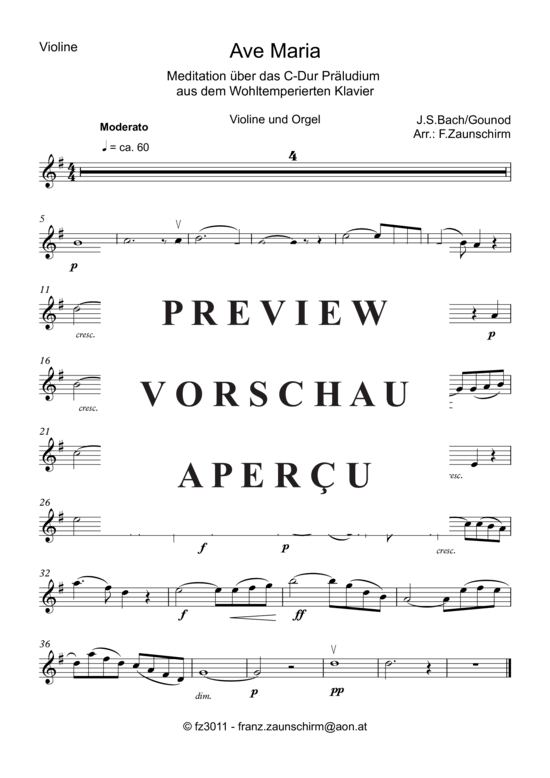 gallery: Ave Maria , , (Violine + Orgel)