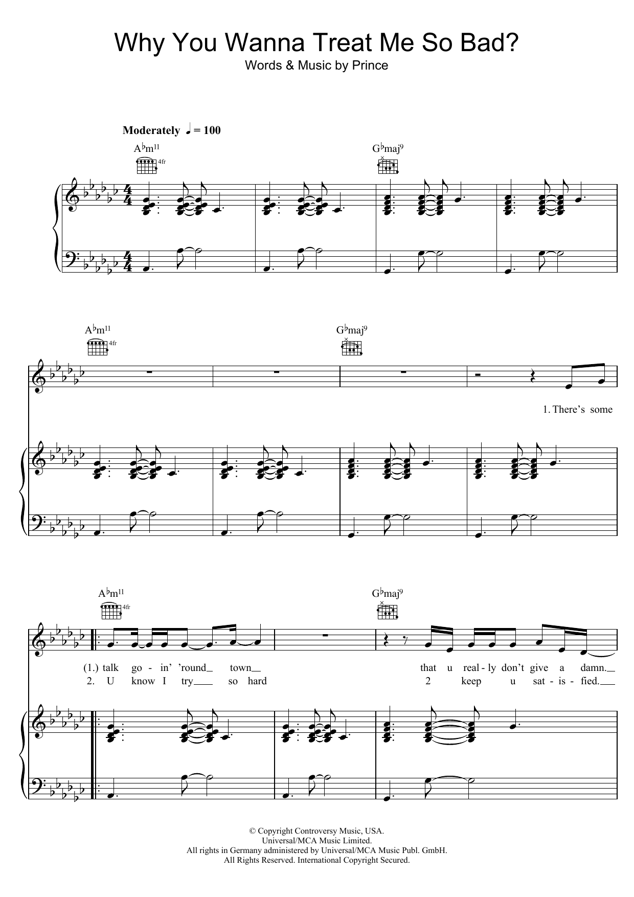 Product picture to: Why You Wanna Treat Me So Bad?