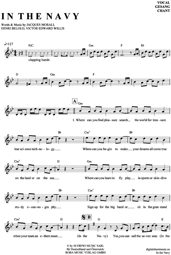 gallery: In the navy , Village People, (Gesang)