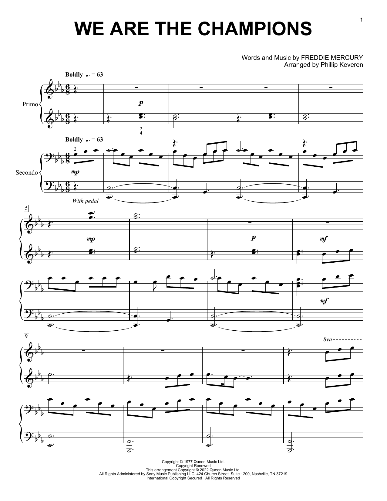 Produktbild zu: We Are The Champions (arr. Phillip Keveren)