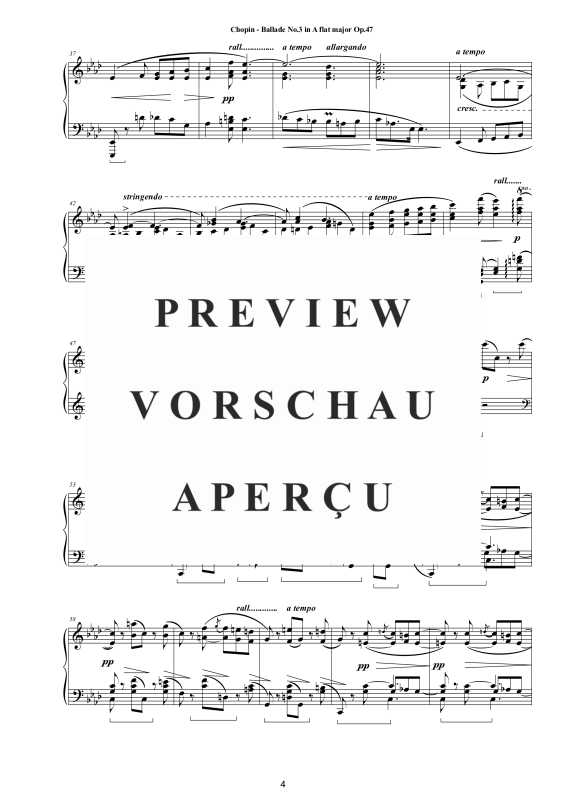 Produktgalerie: Seite 5 von 11 Ballade Nr. 3 As-Dur Op. 47, , Klavier Solo